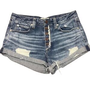 Free People “Romeo” Distressed Denim Shorts – Size 28